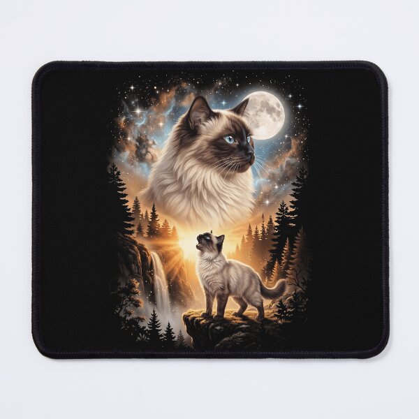 Item preview, Himalayan Howling Moon Art Cat Mom Dad Lover designed and sold by dian-rody-crest.