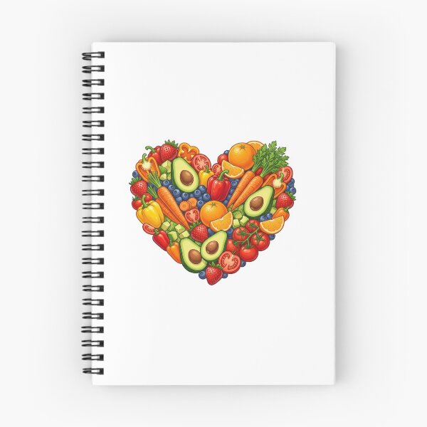 Item preview, Heart Shape Made of Fruits and Vegetables designed and sold by YNAMREG.