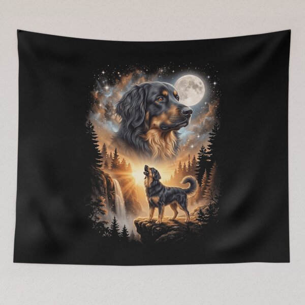 Item preview, Hovawart Howling Moon Art Dog Mom Dad Lover designed and sold by dian-rody-crest.