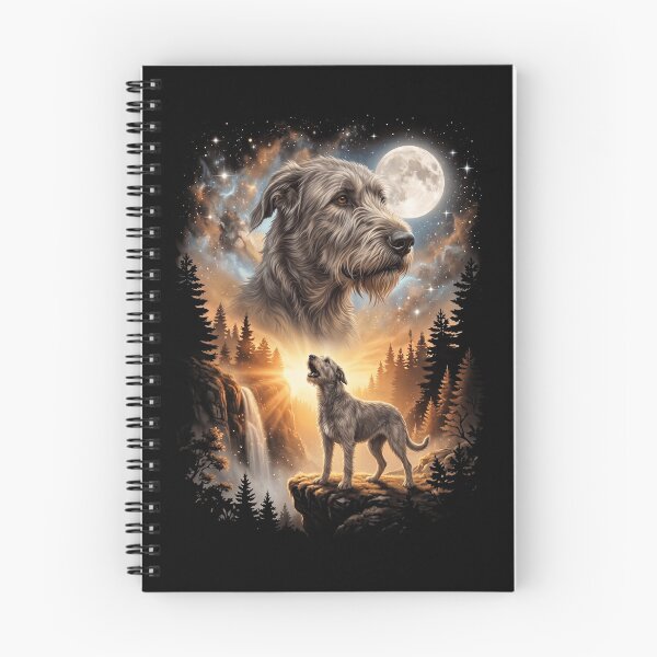 Item preview, Irish Wolfhound Howling Moon Art Dog Mom Dad Lover designed and sold by dian-rody-crest.