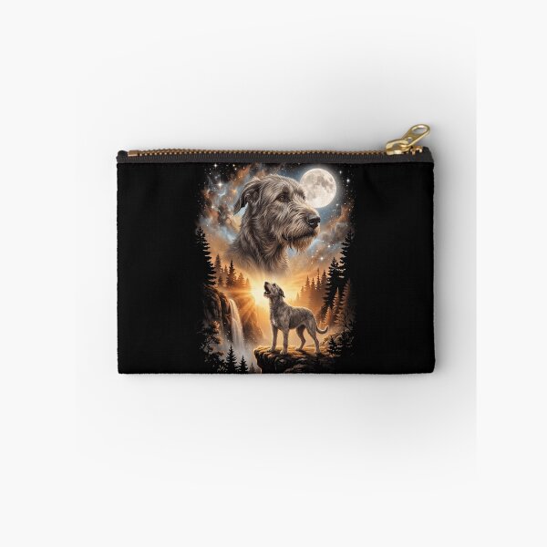 Item preview, Irish Wolfhound Howling Moon Art Dog Mom Dad Lover designed and sold by dian-rody-crest.