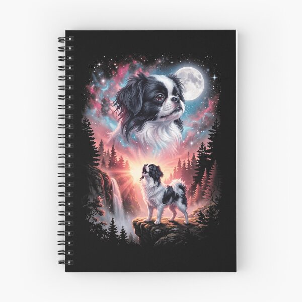 Item preview, Japanese Chin Howling Moon Art Dog Mom Dad Lover designed and sold by dian-rody-crest.