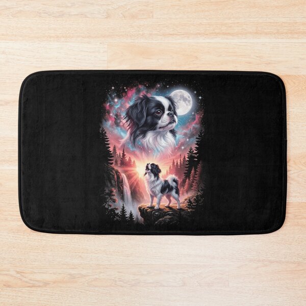 Item preview, Japanese Chin Howling Moon Art Dog Mom Dad Lover designed and sold by dian-rody-crest.