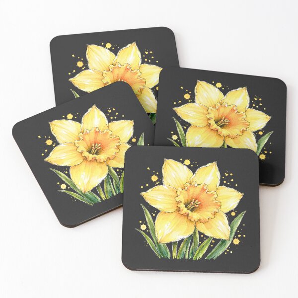 Item preview, Yellow Daffodil Watercolor Art – Elegant Botanical Floral Illustration designed and sold by ColorSplash123.