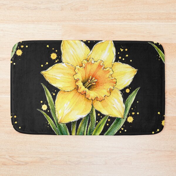 Item preview, Yellow Daffodil Watercolor Art – Elegant Botanical Floral Illustration designed and sold by ColorSplash123.