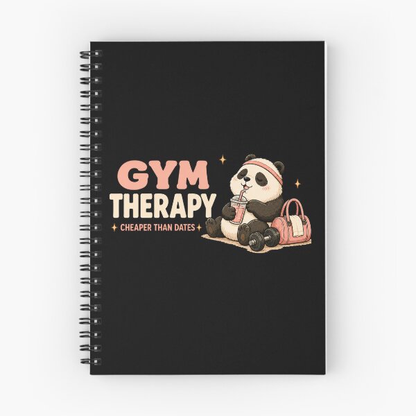 Item preview, Gym Therapy Cheaper Than Dates | Cute Panda Workout Shirt | Funny Fitness Gym Lover Giftt designed and sold by HumbleAthlete.