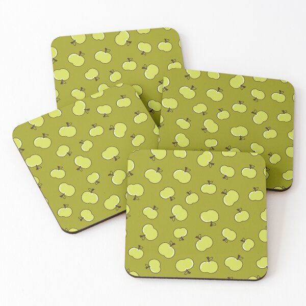 Item preview, Cute Green Apple Minimalist Pattern designed and sold by AnnaDesertArt.