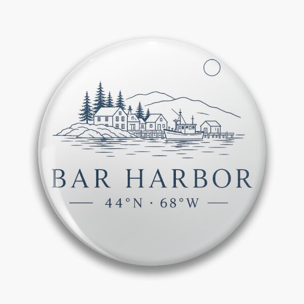 Item preview, Bar Harbor Coordinates designed and sold by ChicClicker.