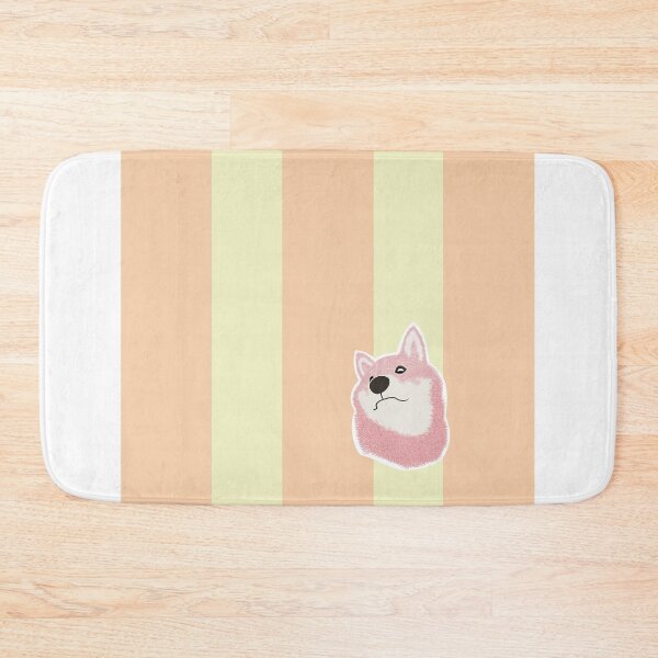 Item preview, Thick stripe (light orange, light yellow) with Shiba inu  designed and sold by ShibaCruise-On.