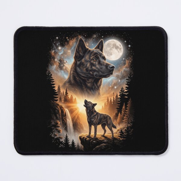Item preview, Kai Ken Howling Moon Art Dog Mom Dad Lover designed and sold by dian-rody-crest.