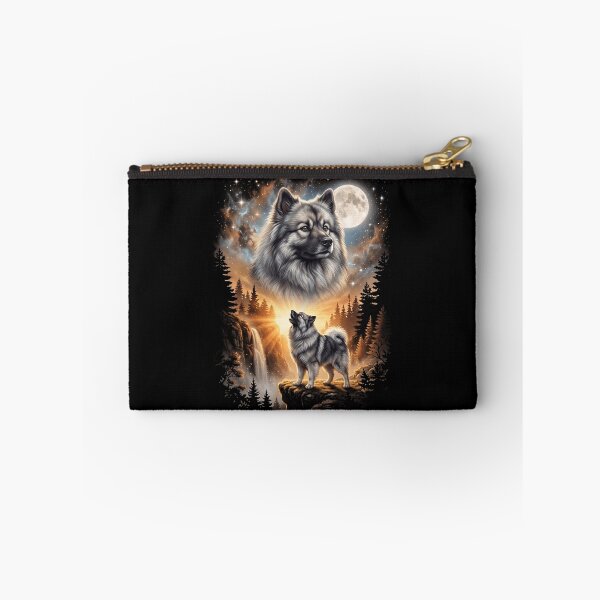 Item preview, Keeshond Howling Moon Art Dog Mom Dad Lover designed and sold by dian-rody-crest.