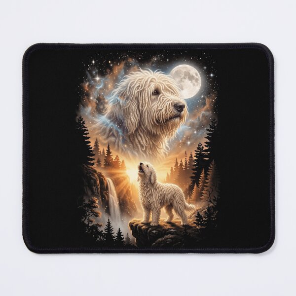 Item preview, Komondor Howling Moon Art Dog Mom Dad Lover designed and sold by dian-rody-crest.