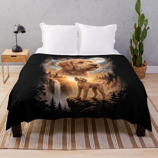 Item preview, Labradoodle Howling Moon Art Dog Mom Dad Lover designed and sold by dian-rody-crest.