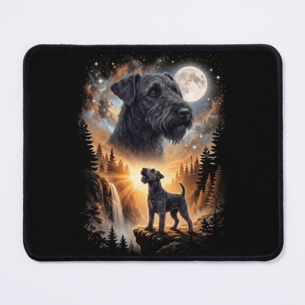 Item preview, Lakeland Terrier Howling Moon Art Dog Mom Dad Lover designed and sold by dian-rody-crest.