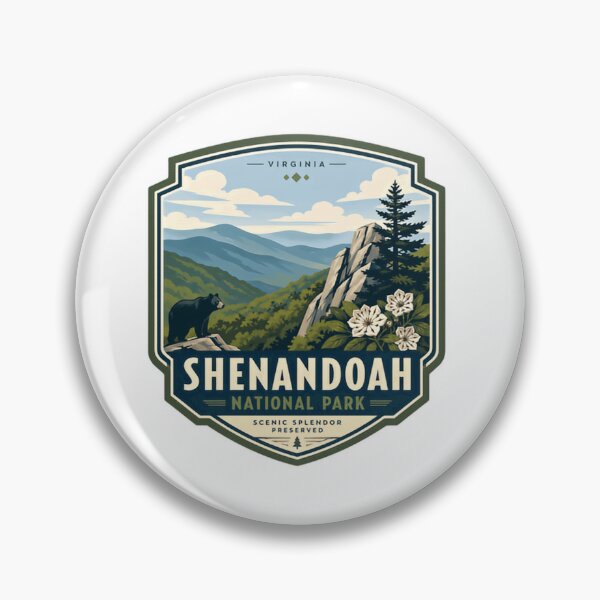 Item preview, Virginia Shenandoah National Park Scenic Splendor Preserved Outdoor Travel Hiking designed and sold by Simsimah26Parks.
