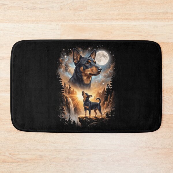 Item preview, Lancashire Heeler Howling Moon Art Dog Mom Dad Lover designed and sold by dian-rody-crest.