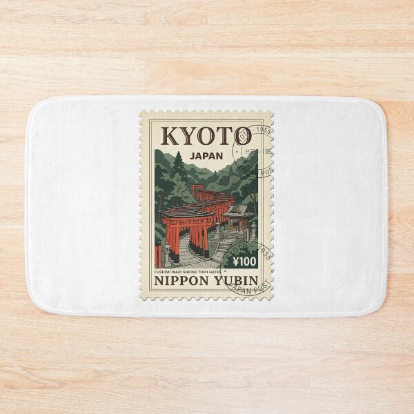 Item preview, Kyoto Fushimi Inari Shrine Vintage Travel Stamp designed and sold by k3rstman1.