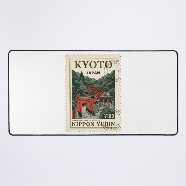 Item preview, Kyoto Fushimi Inari Shrine Vintage Travel Stamp designed and sold by k3rstman1.