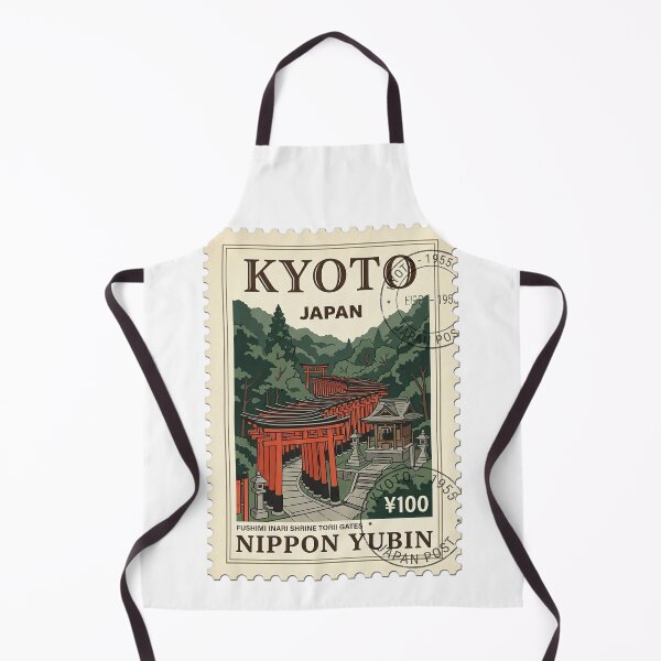 Item preview, Kyoto Fushimi Inari Shrine Vintage Travel Stamp designed and sold by k3rstman1.