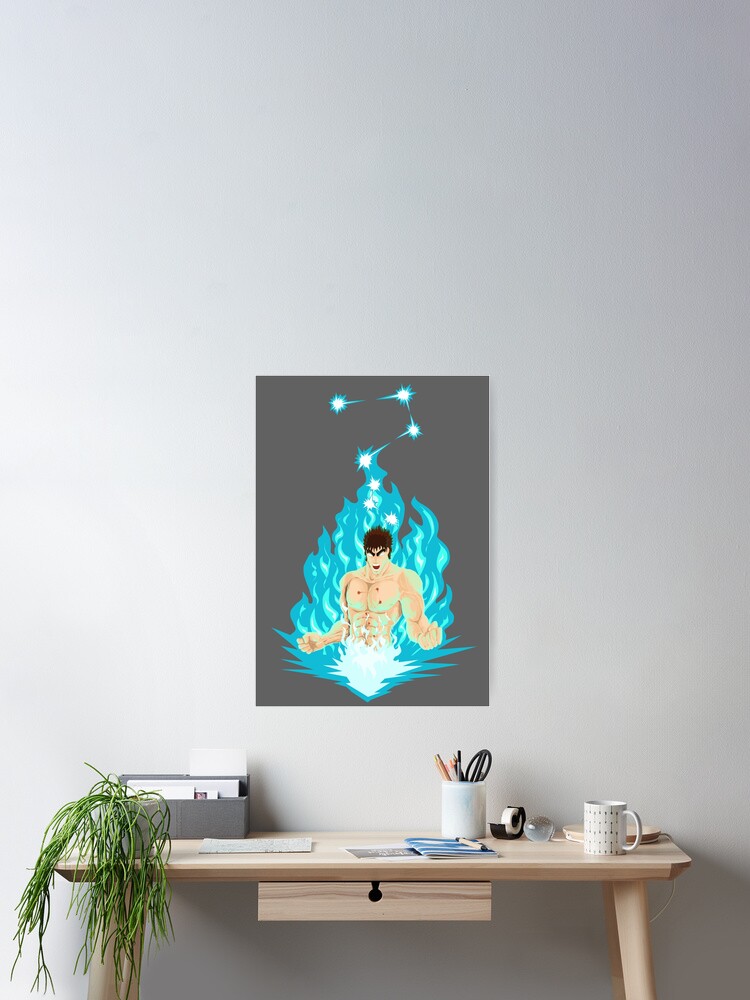 Thumbnail 2 of 3, Poster, Kenshiro designed and sold by 9999DamagePoint.