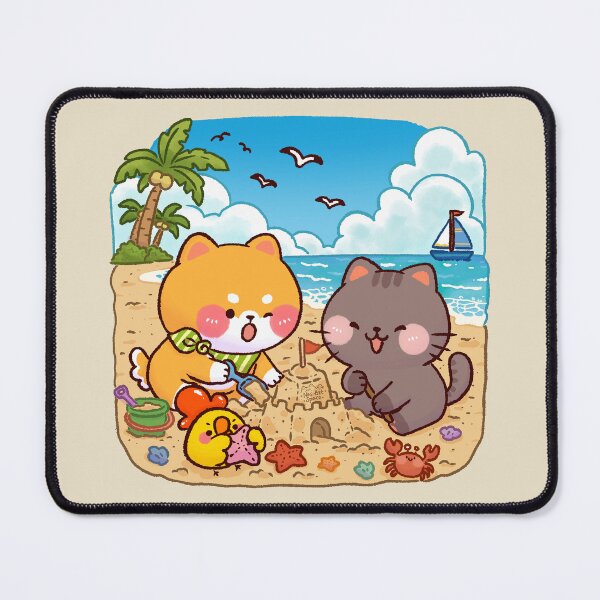 Item preview, Cute Beach Sandcastle Friends designed and sold by NasDoodleArt.