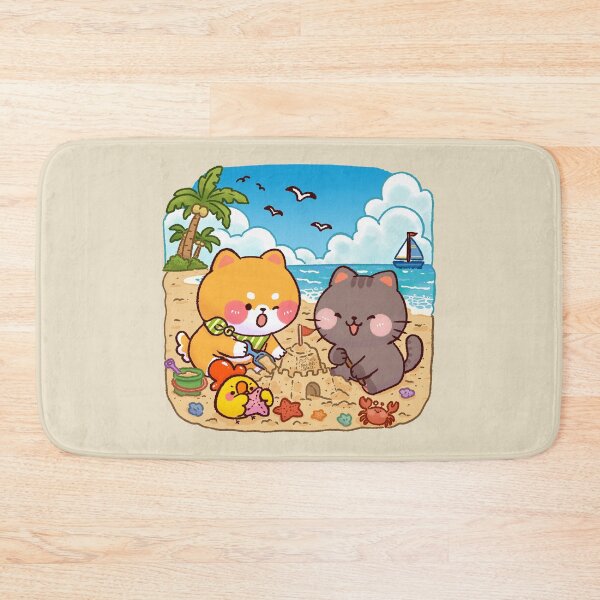 Item preview, Cute Beach Sandcastle Friends designed and sold by NasDoodleArt.