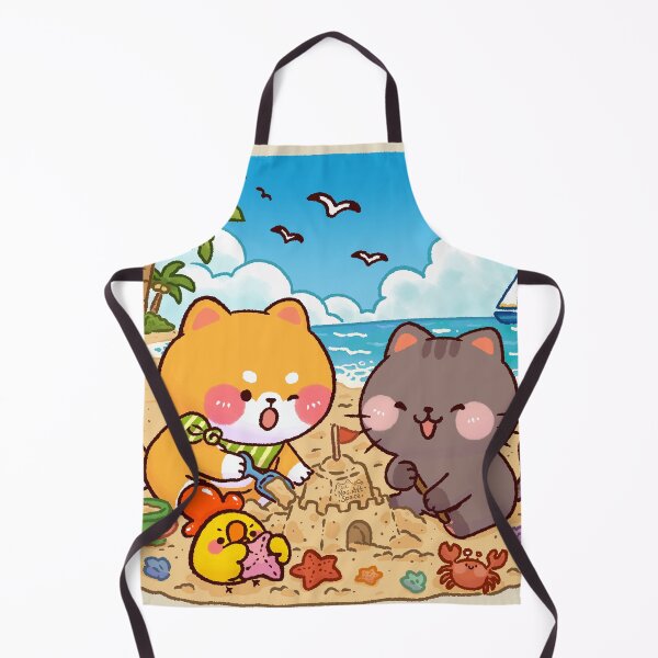 Item preview, Cute Beach Sandcastle Friends designed and sold by NasDoodleArt.