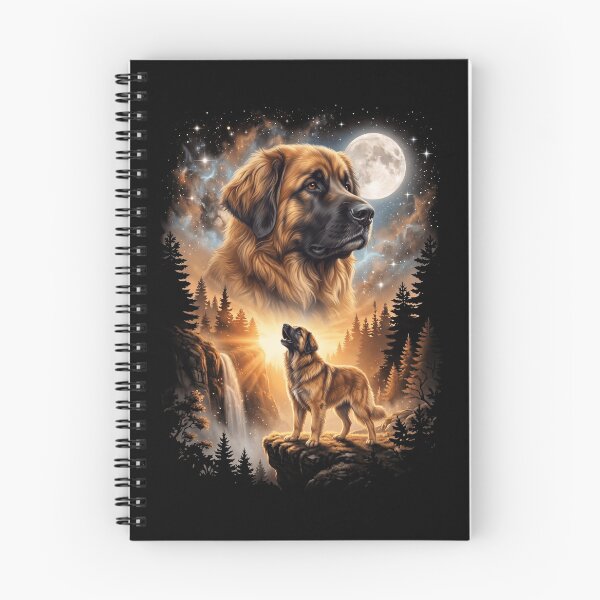 Item preview, Leonberger Howling Moon Art Dog Mom Dad Lover designed and sold by dian-rody-crest.