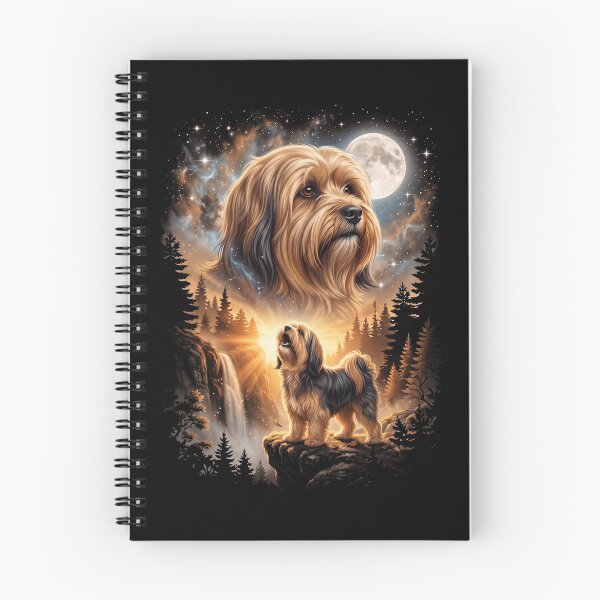 Item preview, Lhasa Apso Howling Moon Art Dog Mom Dad Lover designed and sold by dian-rody-crest.