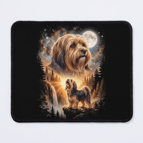 Item preview, Lhasa Apso Howling Moon Art Dog Mom Dad Lover designed and sold by dian-rody-crest.