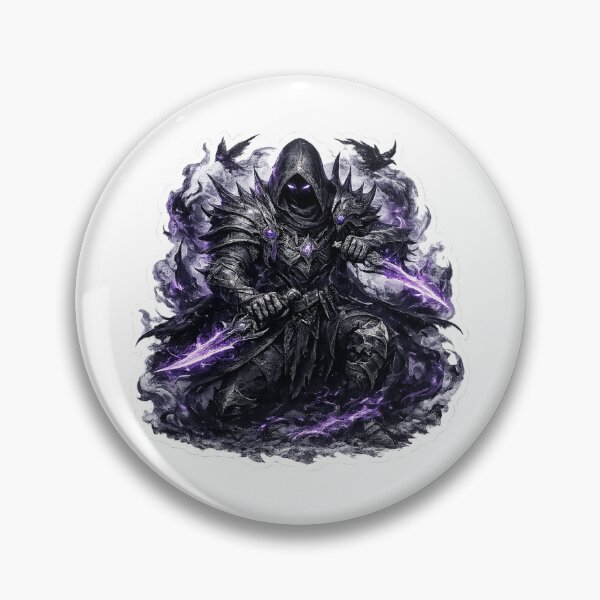 Item preview, The Void Hunter Sticker | Shadow Assassin Dark Fantasy Vinyl Decal | Original Gothic Character Art designed and sold by DKraftz.