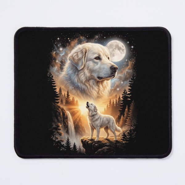 Item preview, Maremma Sheepdog Howling Moon Art Dog Mom Dad Lover designed and sold by dian-rody-crest.