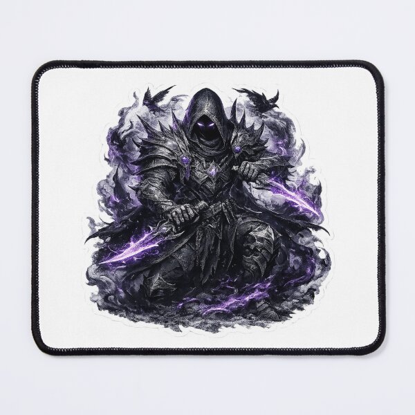 Item preview, The Void Hunter Sticker | Shadow Assassin Dark Fantasy Vinyl Decal | Original Gothic Character Art designed and sold by DKraftz.