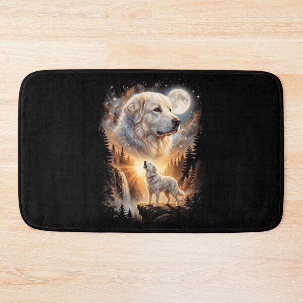 Item preview, Maremma Sheepdog Howling Moon Art Dog Mom Dad Lover designed and sold by dian-rody-crest.