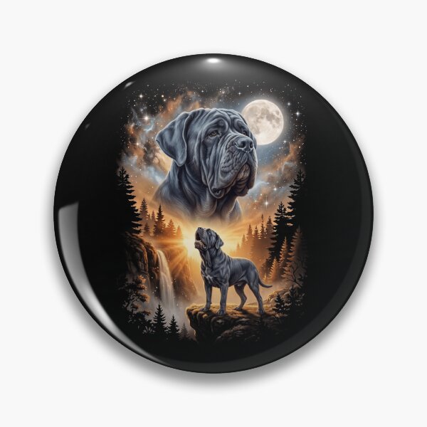Item preview, Neapolitan Mastiff Howling Moon Art Dog Mom Dad Lover designed and sold by dian-rody-crest.