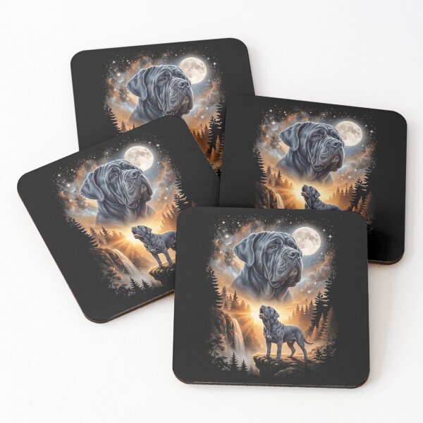 Item preview, Neapolitan Mastiff Howling Moon Art Dog Mom Dad Lover designed and sold by dian-rody-crest.