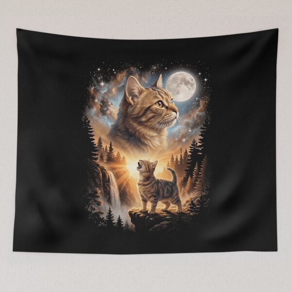 Item preview, Munchkin Howling Moon Art Cat Mom Dad Lover designed and sold by dian-rody-crest.