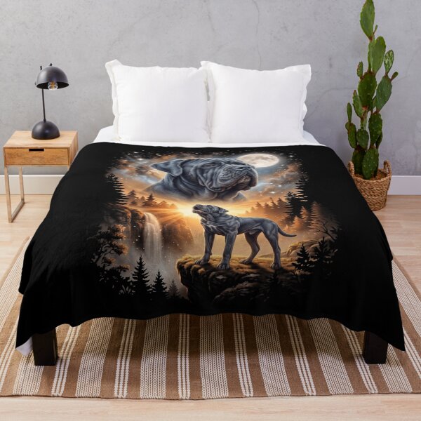 Item preview, Neapolitan Mastiff Howling Moon Art Dog Mom Dad Lover designed and sold by dian-rody-crest.