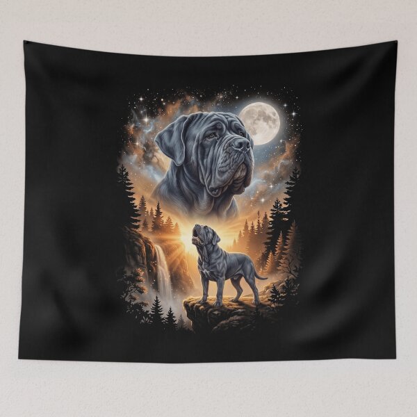 Item preview, Neapolitan Mastiff Howling Moon Art Dog Mom Dad Lover designed and sold by dian-rody-crest.