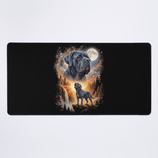 Item preview, Neapolitan Mastiff Howling Moon Art Dog Mom Dad Lover designed and sold by dian-rody-crest.