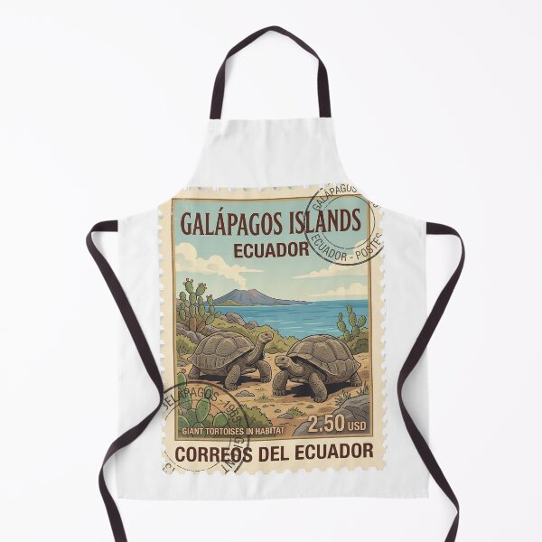 Item preview, Galápagos Islands Ecuador Giant Tortoise Travel Stamp designed and sold by k3rstman1.