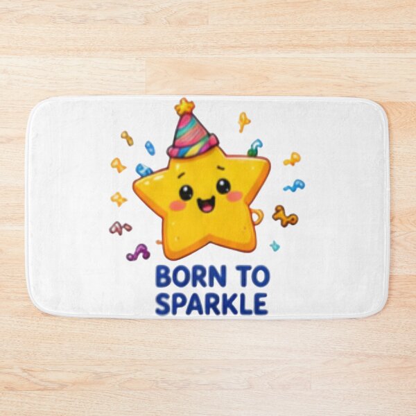 Item preview, Cute Star Born to Sparkle Party Design designed and sold by DailyDoodlesBySumbul.