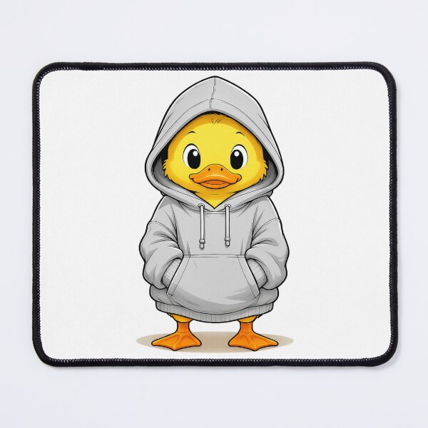 Item preview, Cute Duck in Hoodie – Cozy Streetwear Duck Cartoon designed and sold by LittleGinnyArt.