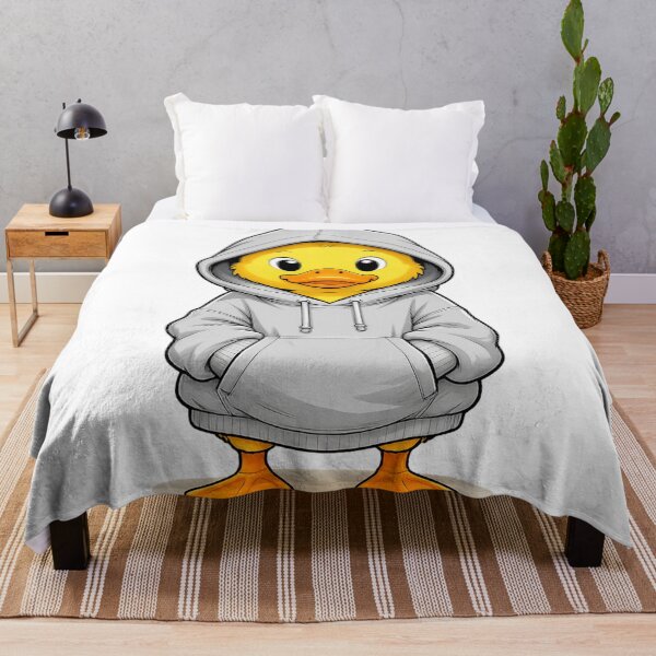 Artikelvorschau, Cute Duck in Hoodie – Cozy Streetwear Duck Cartoon entworfen und verkauft von LittleGinnyArt.