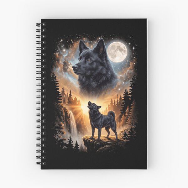Item preview, Norwegian Buhund Howling Moon Art Dog Mom Dad Lover designed and sold by dian-rody-crest.