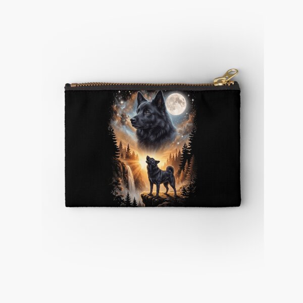 Item preview, Norwegian Buhund Howling Moon Art Dog Mom Dad Lover designed and sold by dian-rody-crest.