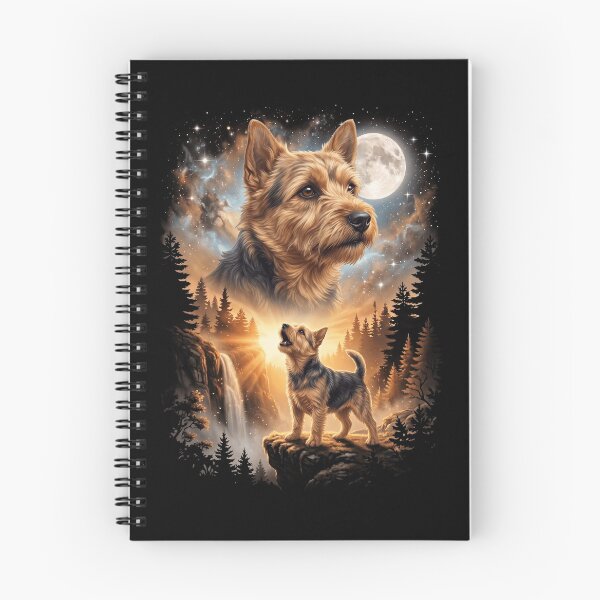 Item preview, Norwich Terrier Howling Moon Art Dog Mom Dad Lover designed and sold by dian-rody-crest.