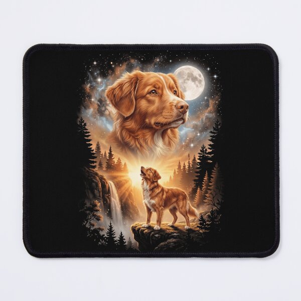 Item preview, Nova Scotia Duck Tolling Retriever Howling Moon Art Dog Mom Dad Lover designed and sold by dian-rody-crest.