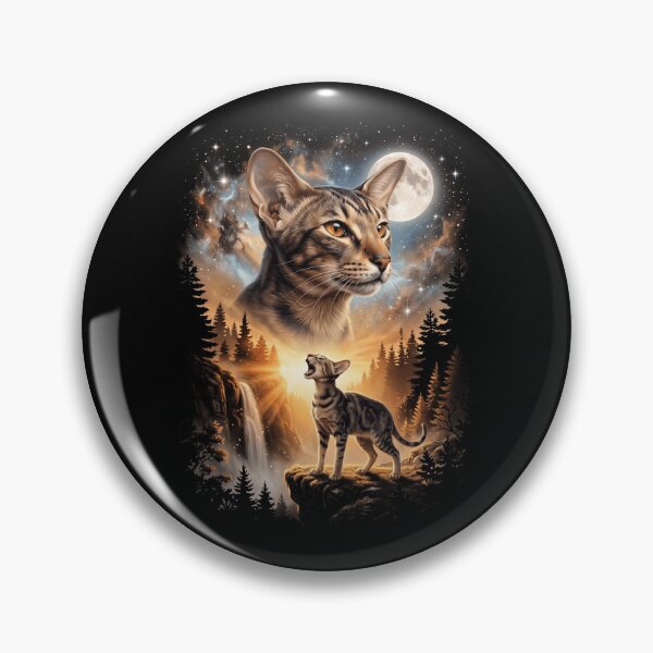 Item preview, Oriental Shorthair Howling Moon Art Cat Mom Dad Lover designed and sold by dian-rody-crest.