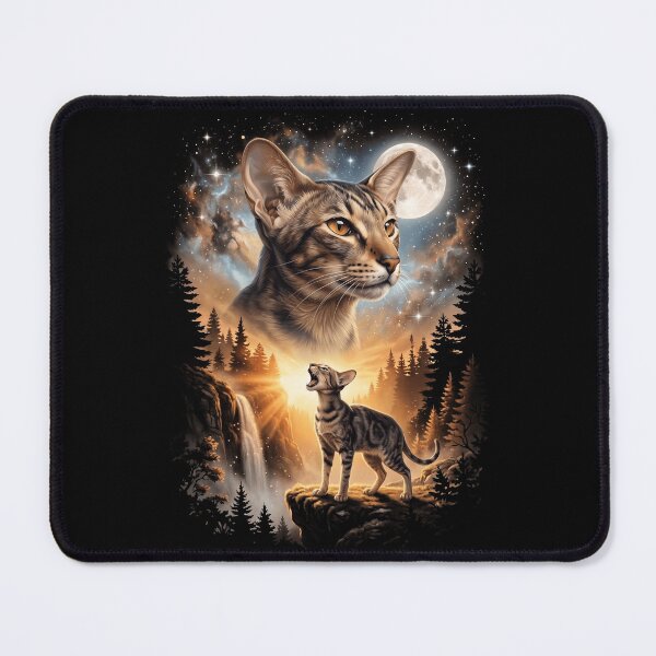Item preview, Oriental Shorthair Howling Moon Art Cat Mom Dad Lover designed and sold by dian-rody-crest.